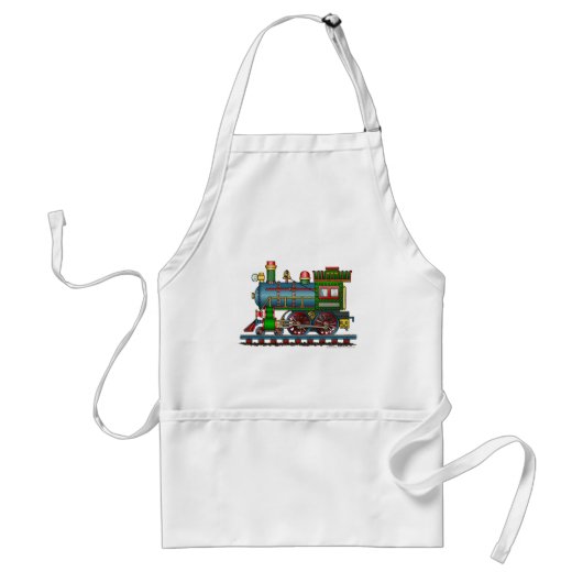 Treinstoommotor Choo Choo Aprons Standaard Schort (Voorkant)