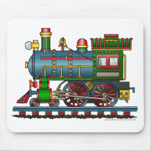 Treinstoommotor Choo Choo-Muismat Muismat