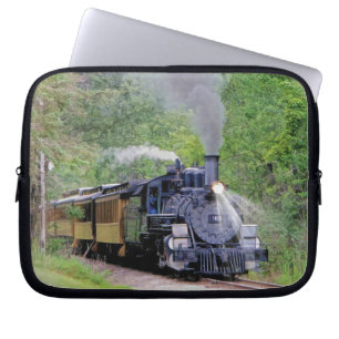 Treinstoomtrein voor treinreizigers Art II Laptop Sleeve