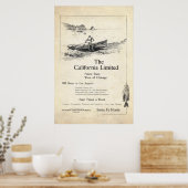  treinstuur vanaf 1899 poster (Keuken)