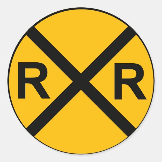 Treintekenaar Ronde Sticker (Voorkant)