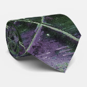 Treintracks Waterverf Art Stropdas (Opgerold)