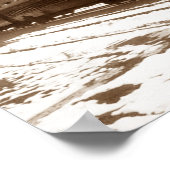 Treintrein in Snowy Winter Scene Poster (Hoek)