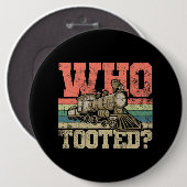 Treintrein Ronde Button 6,0 Cm (Voorkant /achterkant)