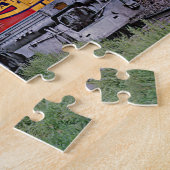 Treintrein Santa Fe Diesel-locomotief Legpuzzel (Zijkant)