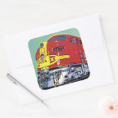 Treintrein Vierkante Sticker (Envelop)