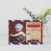  treinuitnodiging kaart (Staand voorkant)