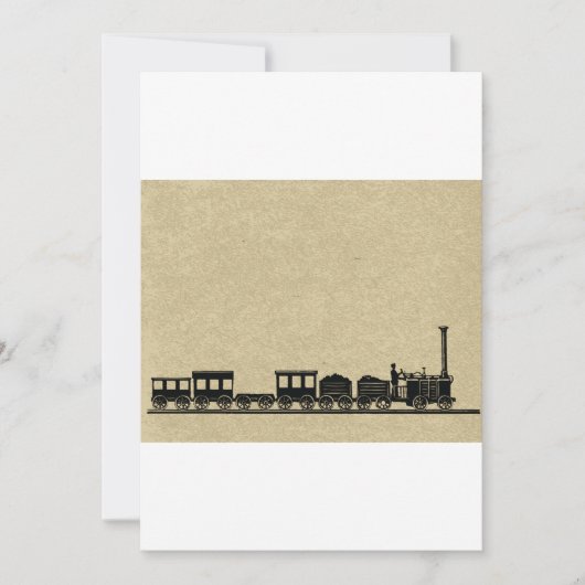  treinuitnodigingen kaart (Voorkant)