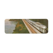  treinvakantie, locomotief in het land etiket (Voorkant)