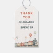 treinverjaardag dank u Label Cadeaulabel (Voorkant)