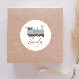 treinverjaardagsfeestje ronde sticker