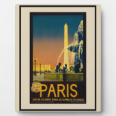  treinverkeer te Parijs Fotoplaat (Voorkant)