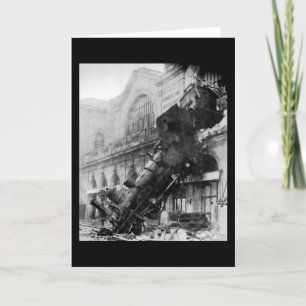 Treinwrak in Montparnasse, spoorwegramp Kaart