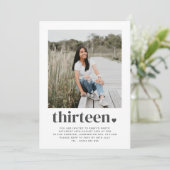 Treize Coeurs - Photo Carré Invitation Anniversair (Debout devant)