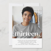 Treize Photo Invitation Anniversaire (Devant)