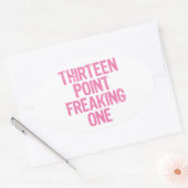 treize points freaking un autocollant (Enveloppe)