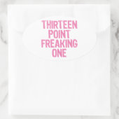 treize points freaking un autocollant (Sac)