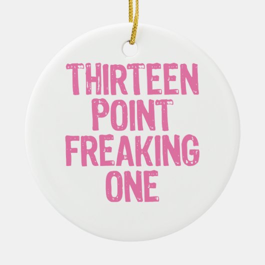 treize points freaking un ornement (Devant)