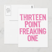 treize points freaking une carte postale (Devant / Derrière)