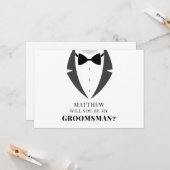 Trek aan: Kaart om bruidsjonker te worden (Voorkant / Achterkant in situ)