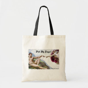 Trek Aan Mijn Vinger - Michelangelo Schepping Sche Tote Bag