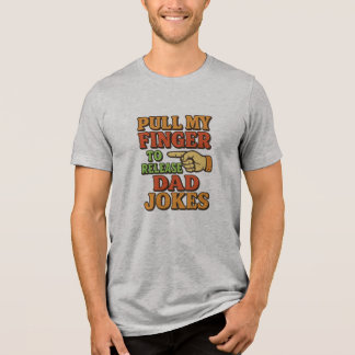 Trek Aan Mijn Vinger Om Vader Grappen Vrij Te Late Tri-Blend Shirt