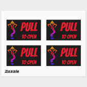 TREK AAN OPEN Ganesha DEUR Rechthoekige Sticker (Vel)