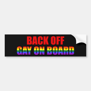 Trek Homosexueel aan boord van Grappige de Grap Bumpersticker