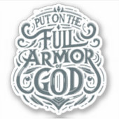 Trek je harnas aan sticker (Voorkant)