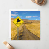 Trek je ogen omhoog notitiekaartje (Voorkant / Achterkant in situ)