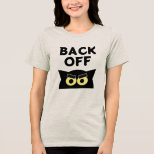 Trek je terug Boze kat t-shirt voor vrouwen