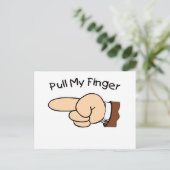 Trek mijn vinger briefkaart (Staand voorkant)