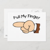 Trek mijn vinger briefkaart (Voorkant / Achterkant)