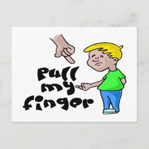 Trek mijn vinger briefkaart