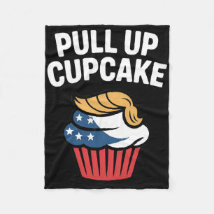 Trek Omhoog Cupcake Trump Grappige Trump 1 Fleece Deken
