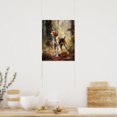 Trek Walker Coonhound Chien Art Imprimer Poster (Cuisine)