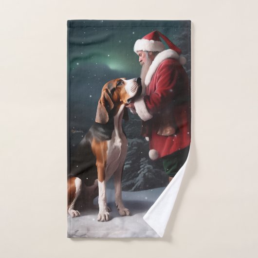 Trek Walker Coonhound Noël du Père Noël (Serviette à main)