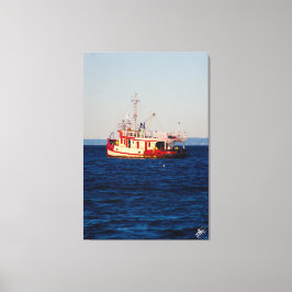 Trekboot op Mutiny Bay #2 Canvas Afdruk