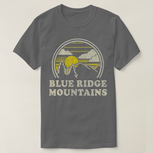 trekgebergte in het blauwe riddergebergte t-shirt (Design voorkant)