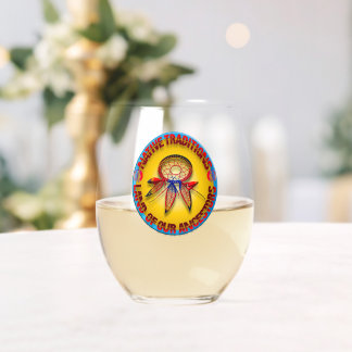 trekhaak6 wijnglas zonder voet