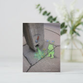 trekhendel briefkaart (Staand voorkant)