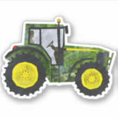 Trekker (groen en geel) sticker (Voorkant)