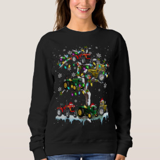 Trekker op een kerstkerstkerstkerstkerstractor trui