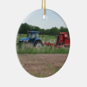 Trekker op het veld keramisch ornament (Rechts)