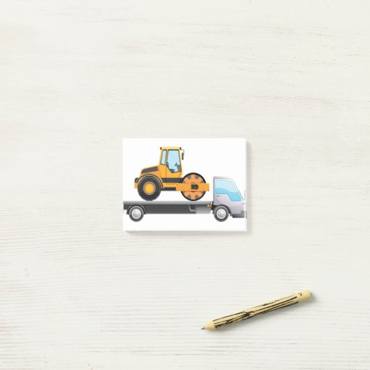 Trekker op vrachtwagen post-it® notes (Op bureau)