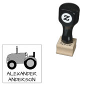 Trekker personaliseren 	rubberstempel (Gestempeld)