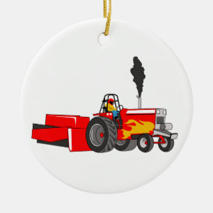 Trekker Pulling Keramisch Ornament