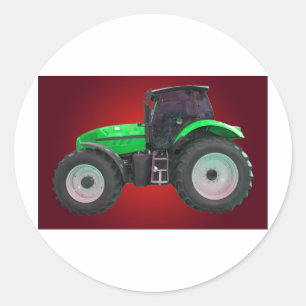 trekker ronde sticker