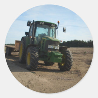 trekker ronde sticker