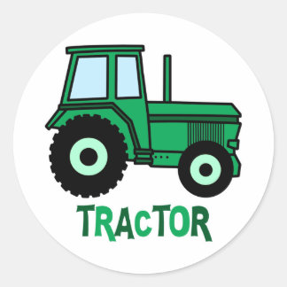 trekker ronde sticker